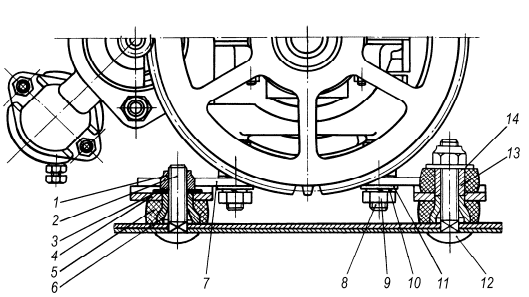 Подвеска силового агрегата Буран