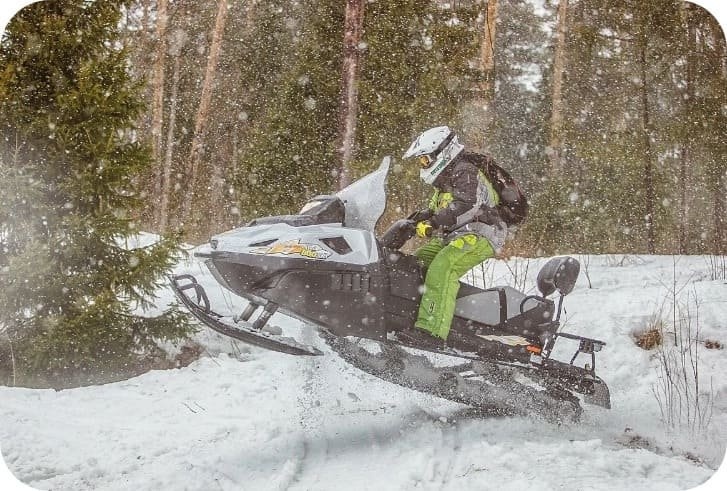 Проходимость в снегоходе Тайга патруль
