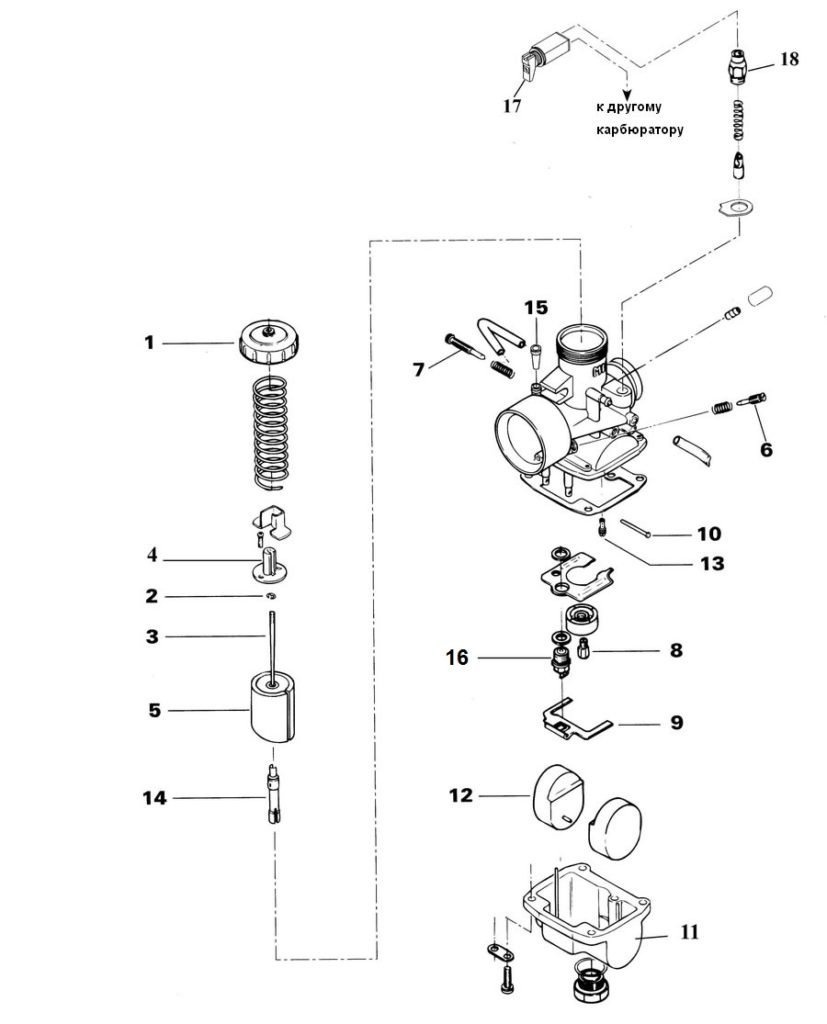 Детали карбюратора Mikuni